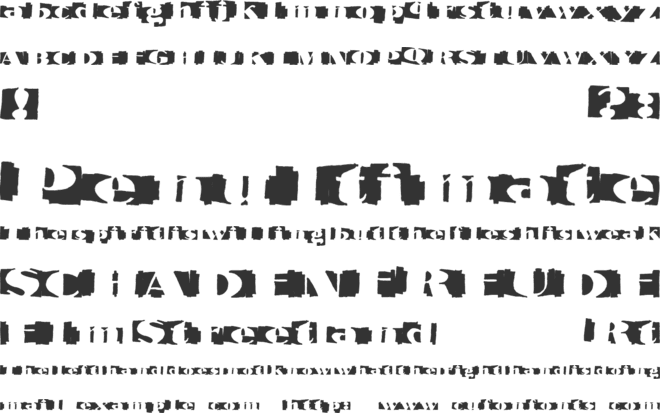 Invertage font preview