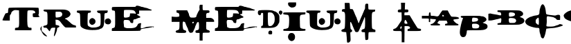 True Medium font