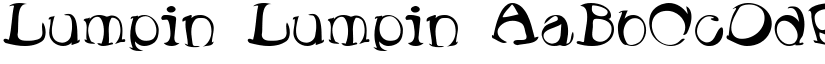 Lumpin Lumpin font
