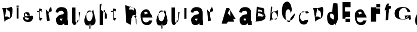 Distraught Regular font