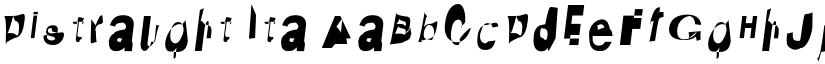 Distraught Ita font