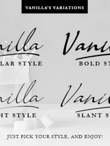 Vanilla Personal Font Family