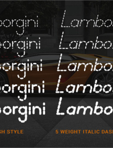 Lamborgini Font Family