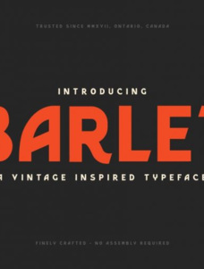 Barlet Font Family