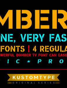 Bomber TV Wide Font