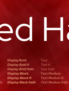 Red Hat Display Font Family