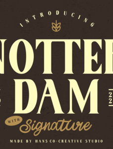 Notter Dam Font