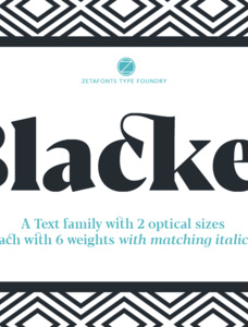 Blacker Display Font Family