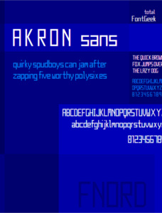 Akron Sans NBP Font Family