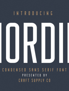 Nordin Free Font Family