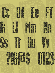 Osteo Corroded Font