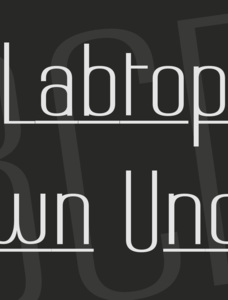Labtop Down Under Font