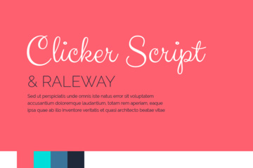 Clicker Script,Raleway