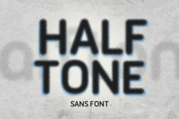 Halftone Font