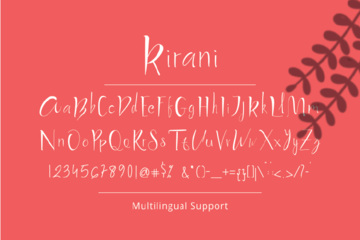 Kirani A Handwritten Font