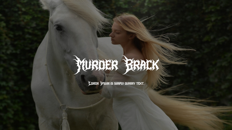Murder Brack Font