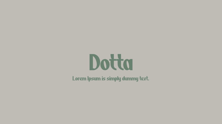 Dotta Font