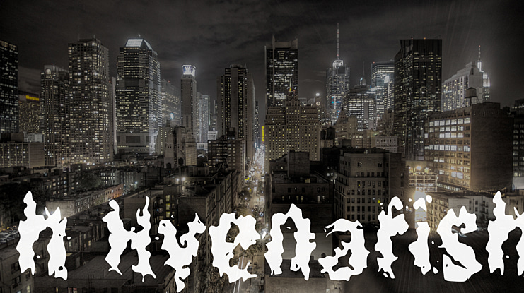 h Hyenafish Font