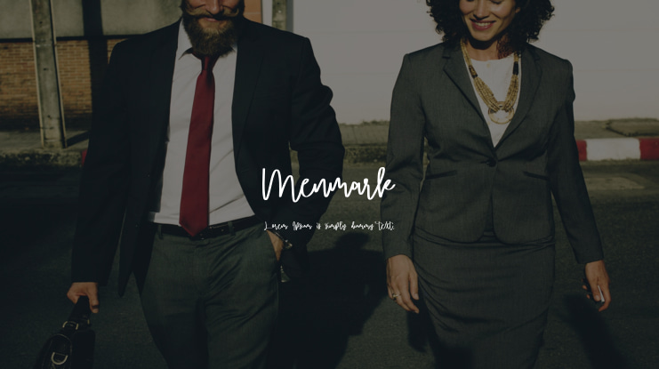 Menmark Font