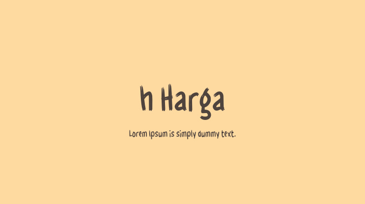 h Harga Font