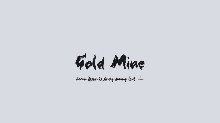 Gold Mine Font