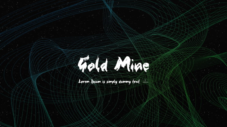 Gold Mine Font