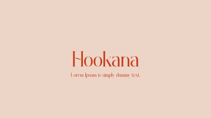 Hookana Font
