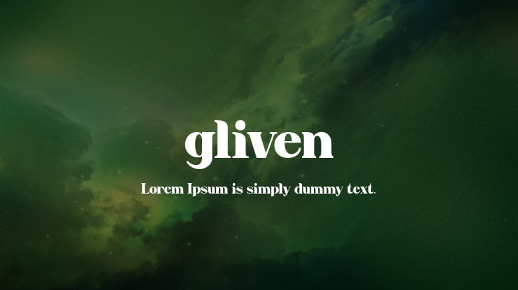 gliven Font
