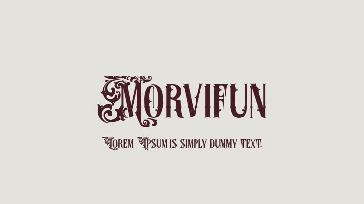 Morvifun Font