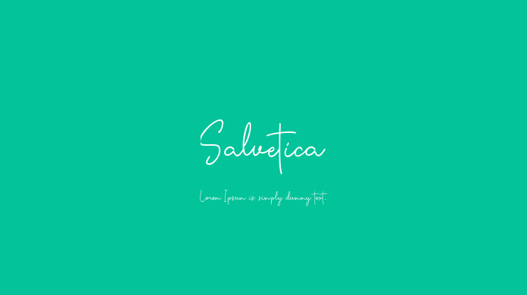 Salvetica Font