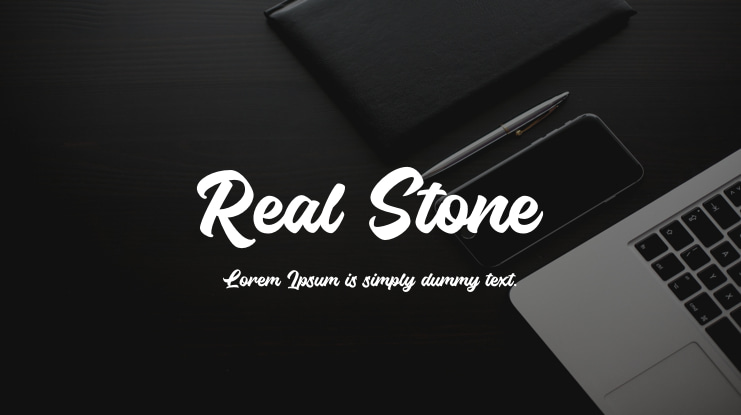 Real Stone Font
