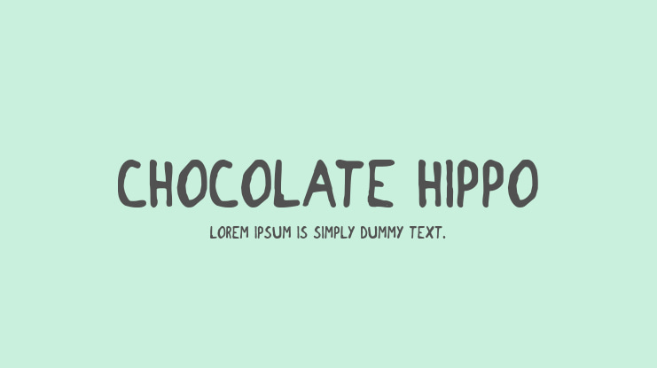 Chocolate Hippo Font