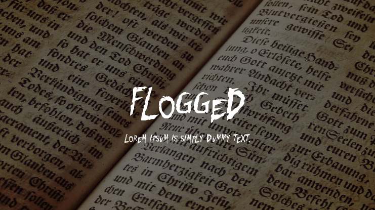 Flogged Font