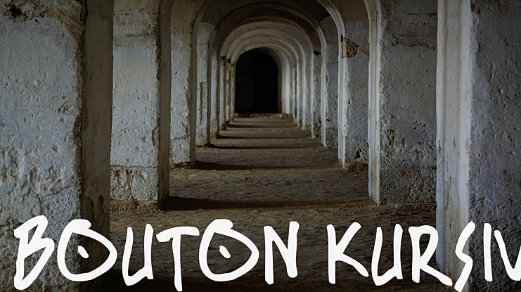 BOUTON Kursiv Font