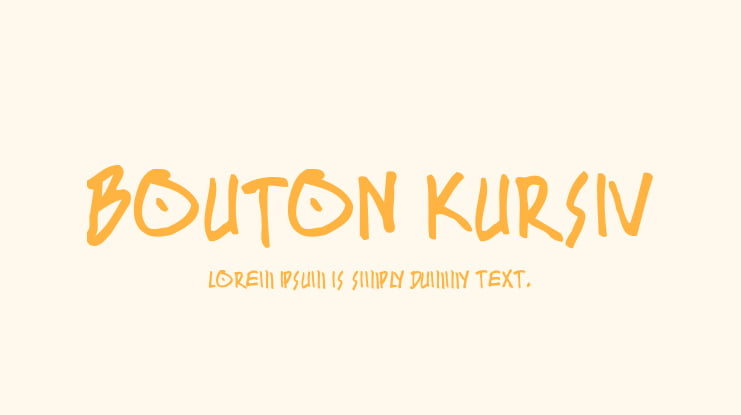BOUTON Kursiv Font