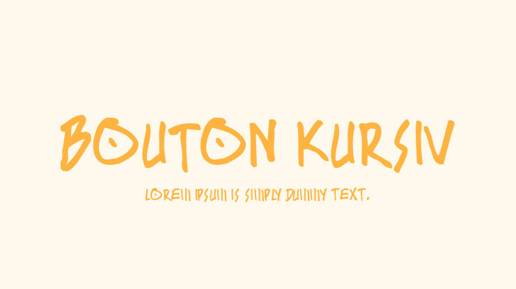 BOUTON Kursiv Font