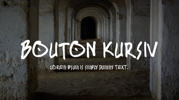 BOUTON Kursiv Font