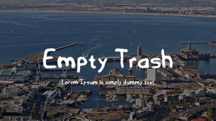 Empty Trash Font