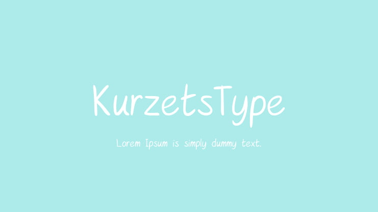 KurzetsType Font