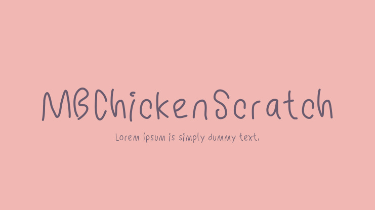 MBChickenScratch Font