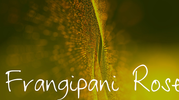 Frangipani Rose Font