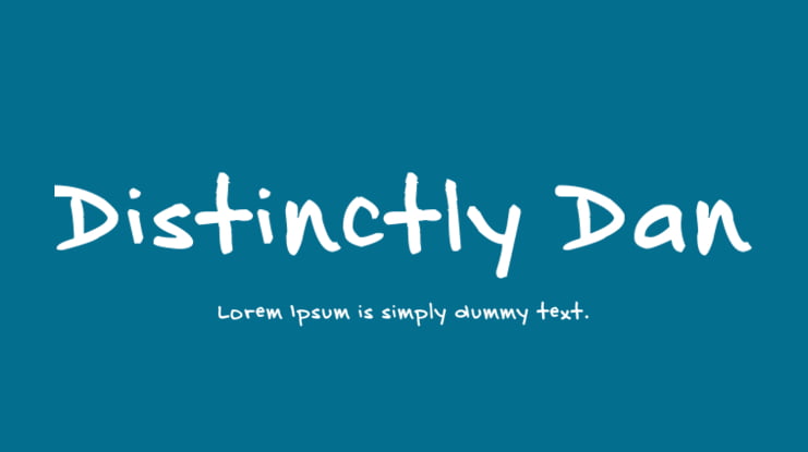 Distinctly Dan Font