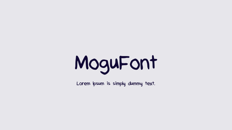 MoguFont Font