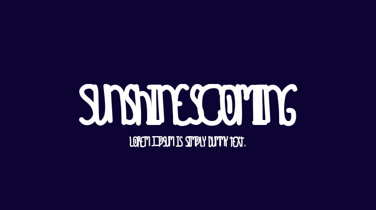 SunshinesComing Font