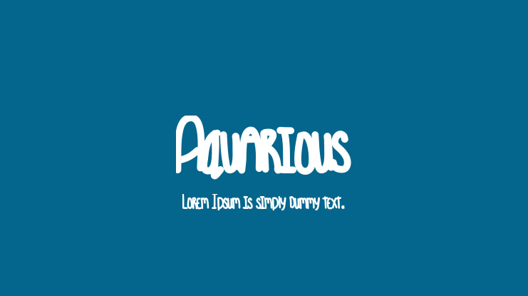 Aquarious Font