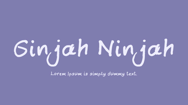 Ginjah Ninjah Font