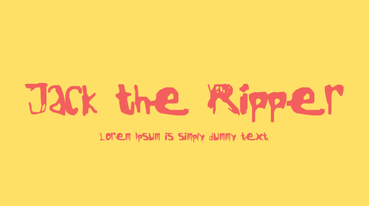 Jack the Ripper Font
