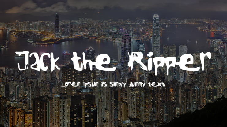 Jack the Ripper Font