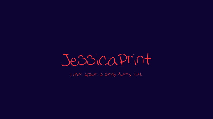 JessicaPrint Font