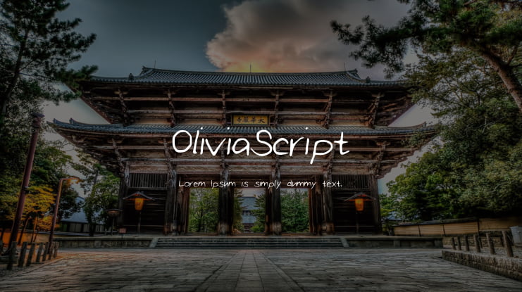 OliviaScript Font